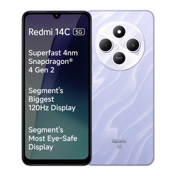 Xiaomi　Redmi14c Buy Redmi 14C 5G (4GB RAM, 64GB, Stardust Purple) Online - Croma
